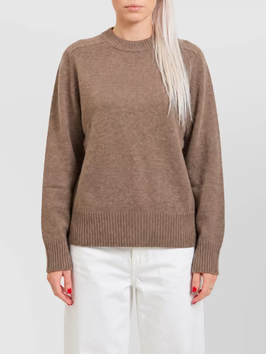Loulou Studio Cashmere Ribbed Crew Neck Oversized Sweater