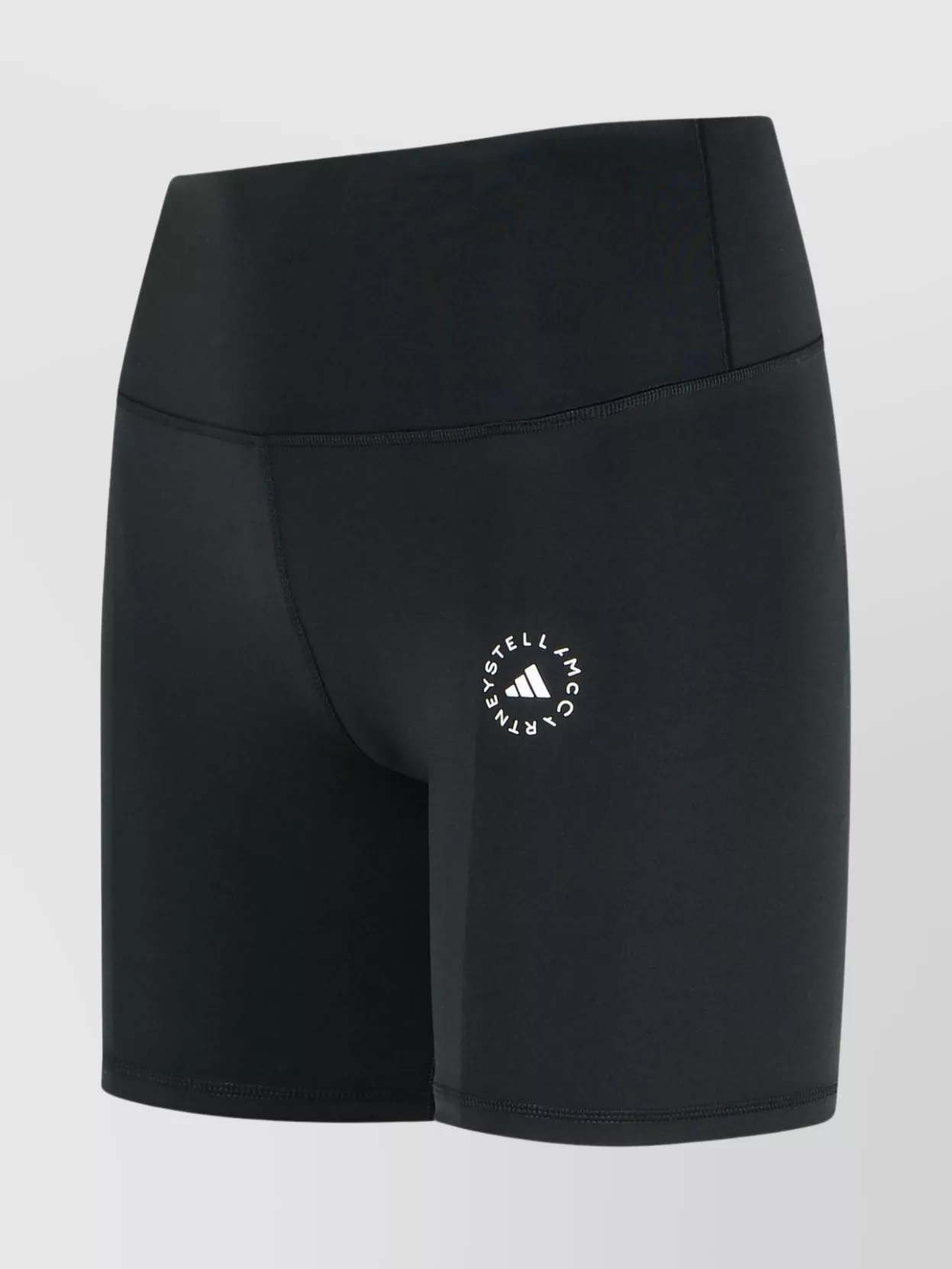 Adidas By Stella Mccartney High Waistband Stretch Fabric Seam Detailing Shorts