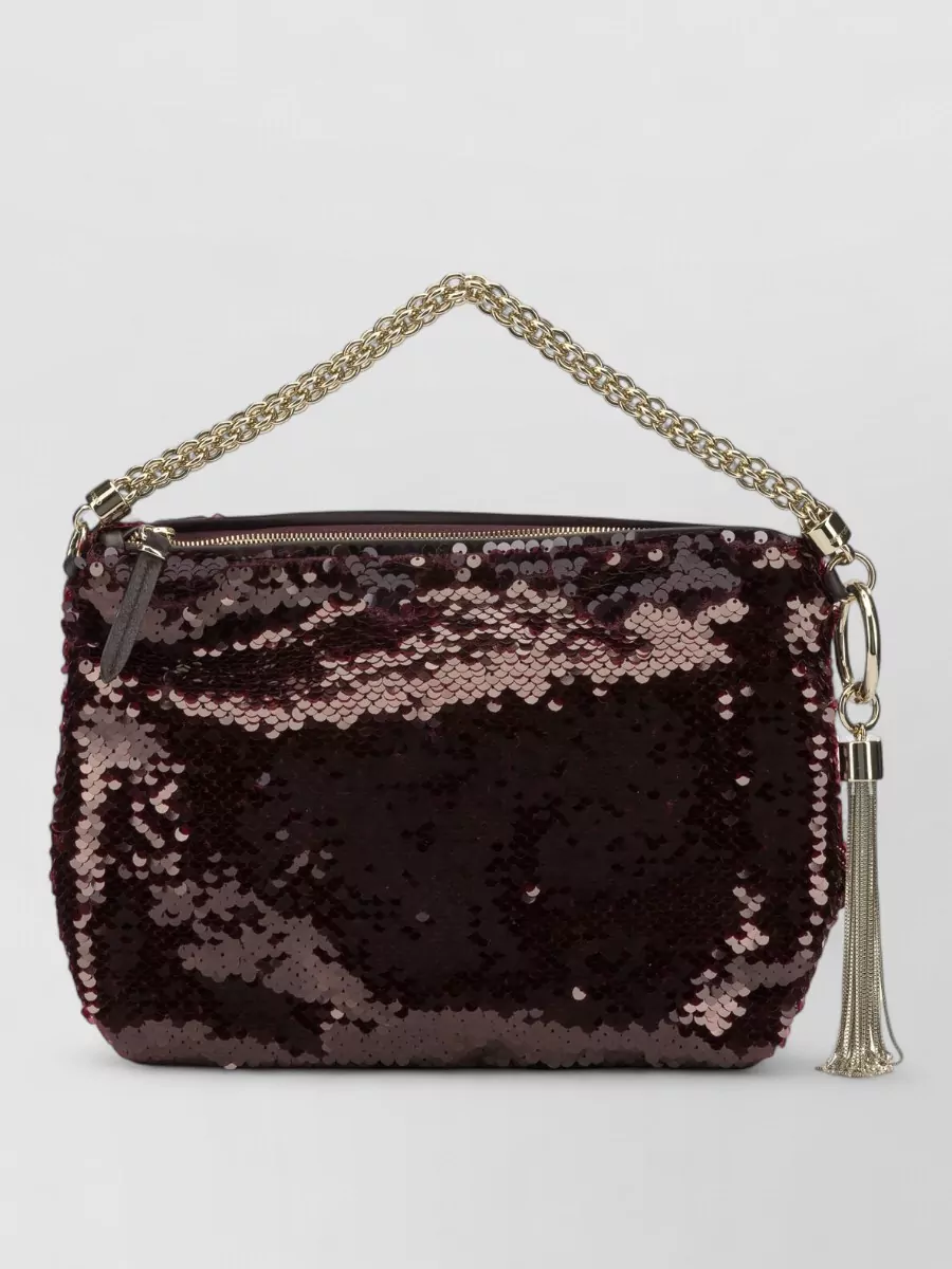 Jimmy Choo callie small fabric clutch bag