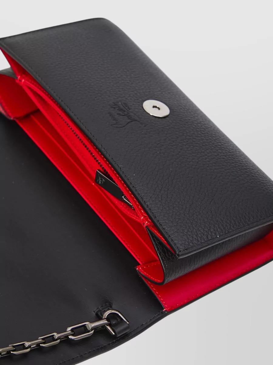 Christian Louboutin Paloma Calfskin Chain Wallet Clutch