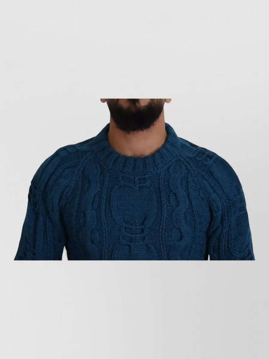 Dolce&Gabbana Cable-Knit Wool Alpaca Jumper