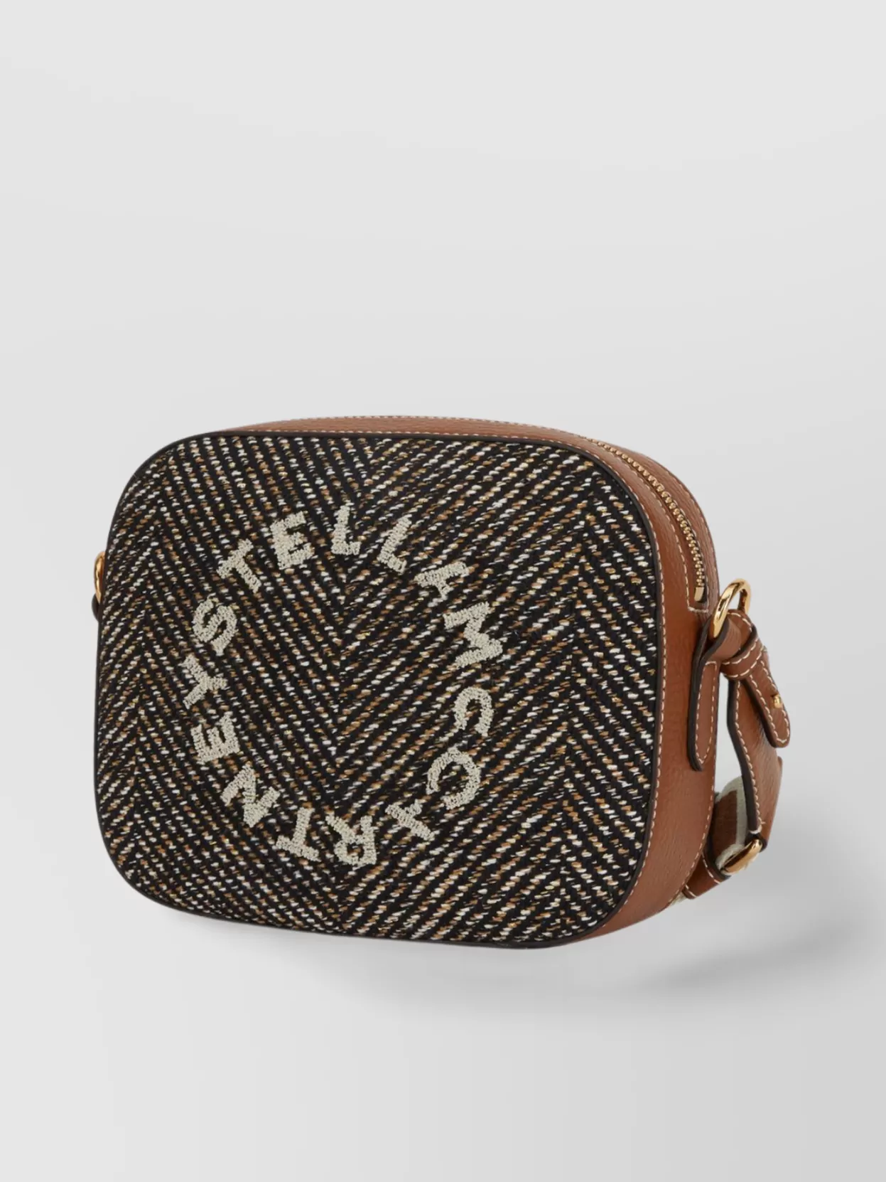 Stella Mccartney Textured Fabric Cross-Body Bags Adjustable Strap