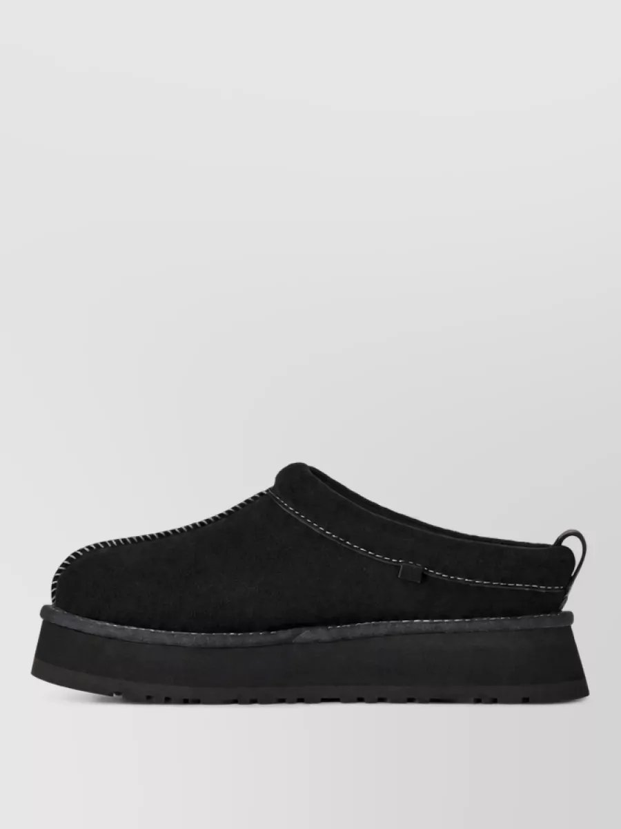 Ugg Leather Platform Slippers