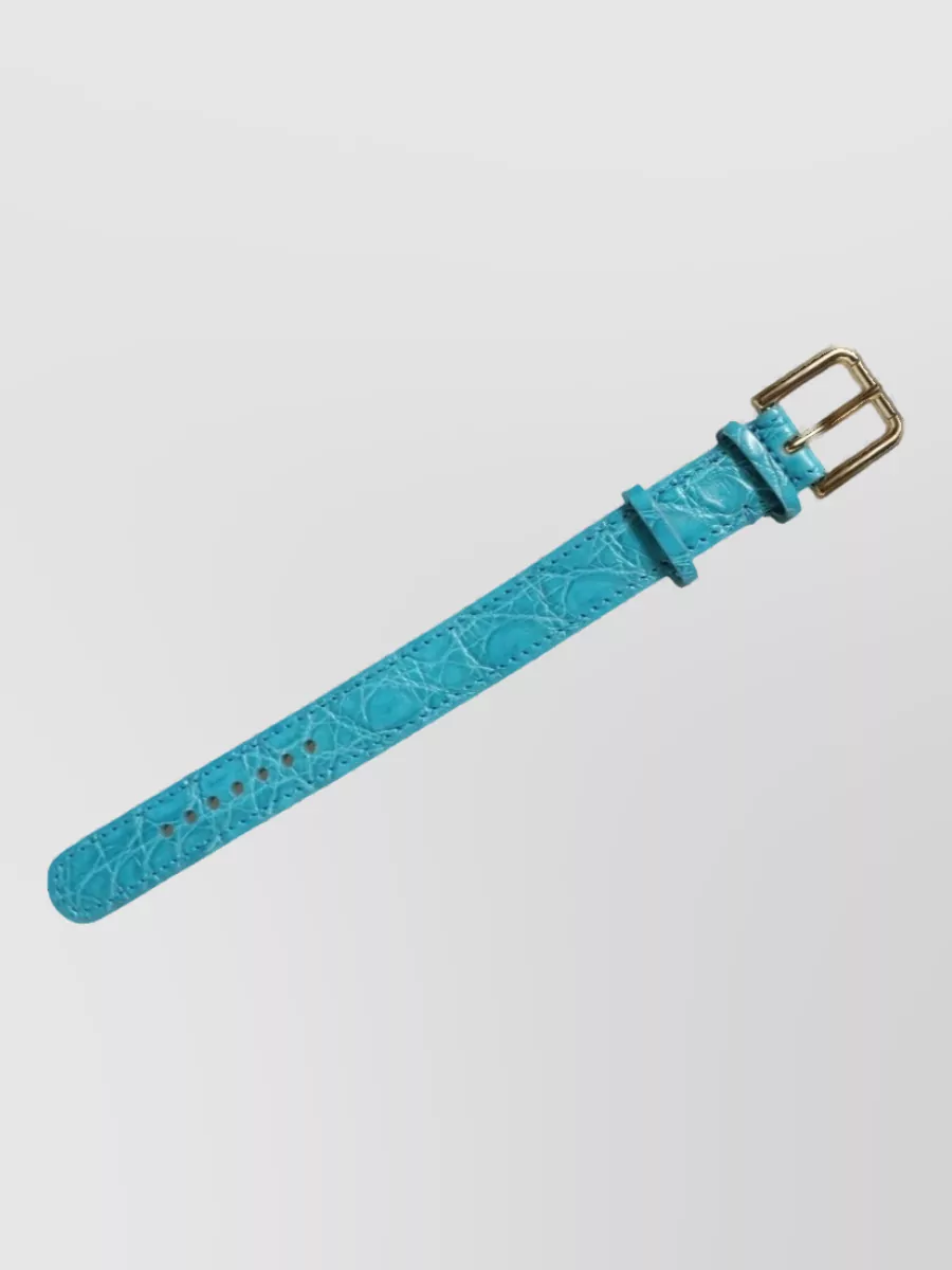 Dolce&Gabbana Caiman Leather Belt Bracelet