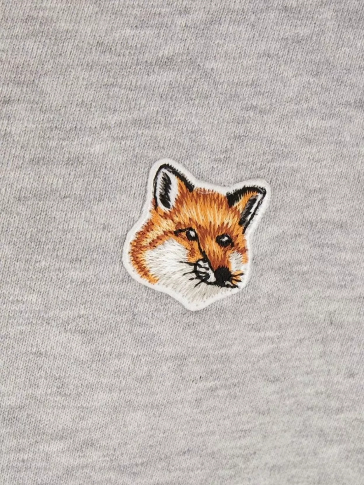 Shop Maison Kitsuné Fox Head Patch Crew-neck Sweatshirt