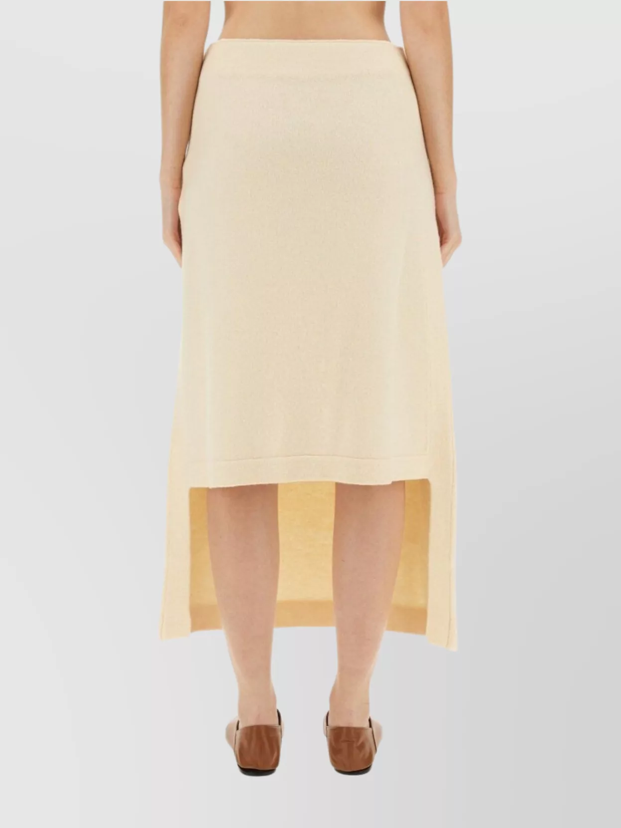Jil Sander Boiled Wool Midi Skirt