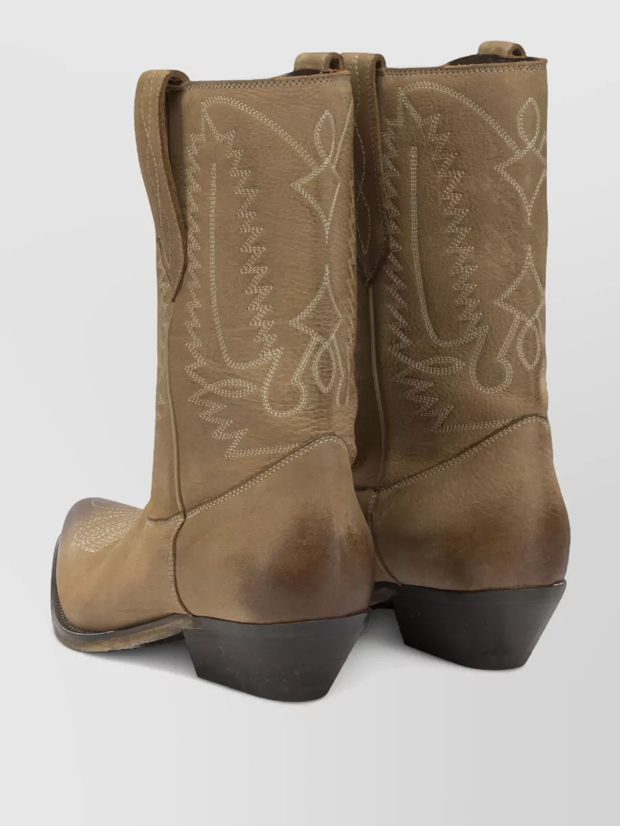 Golden Goose Leather Cowboy Ankle Boots