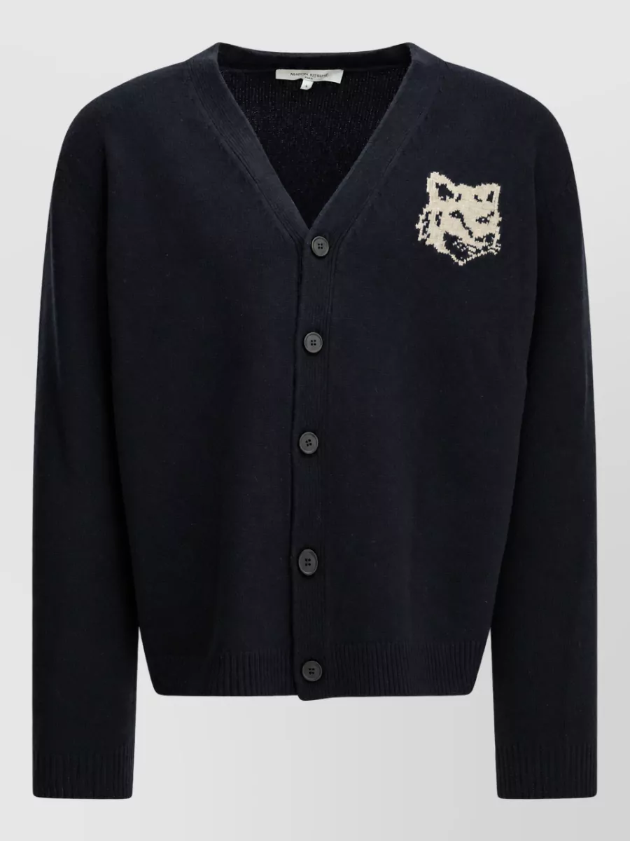 Maison Kitsuné wool cardigan