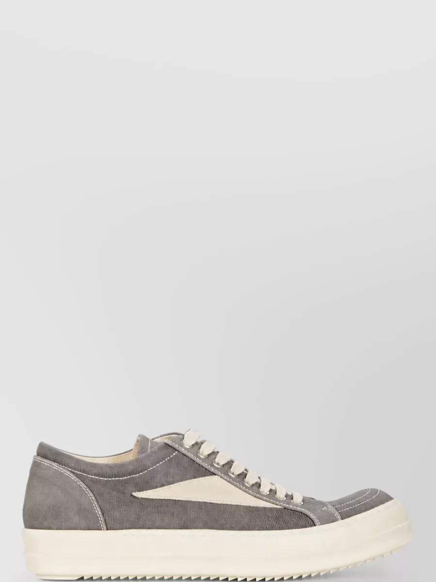 Rick Owens Drkshdw Suede Lace-Up Sneakers