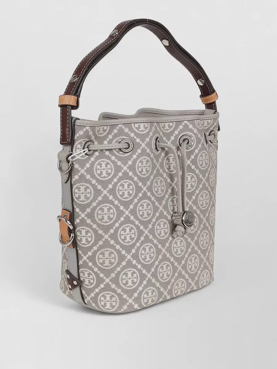 Tory Burch T Monogram Utility Shoulder Bucket Bag