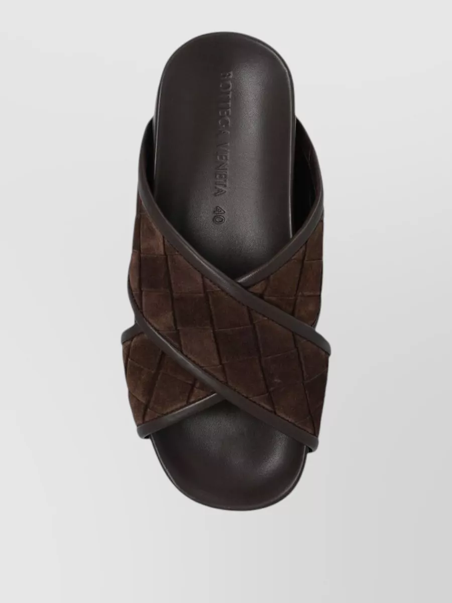 Bottega Veneta Lamb Leather Flat Sandals