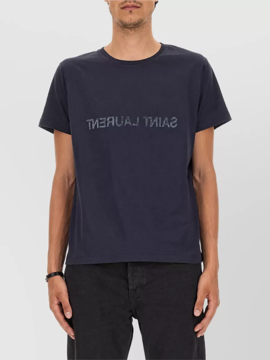 Saint Laurent Cotton Logo-Print T-Shirt