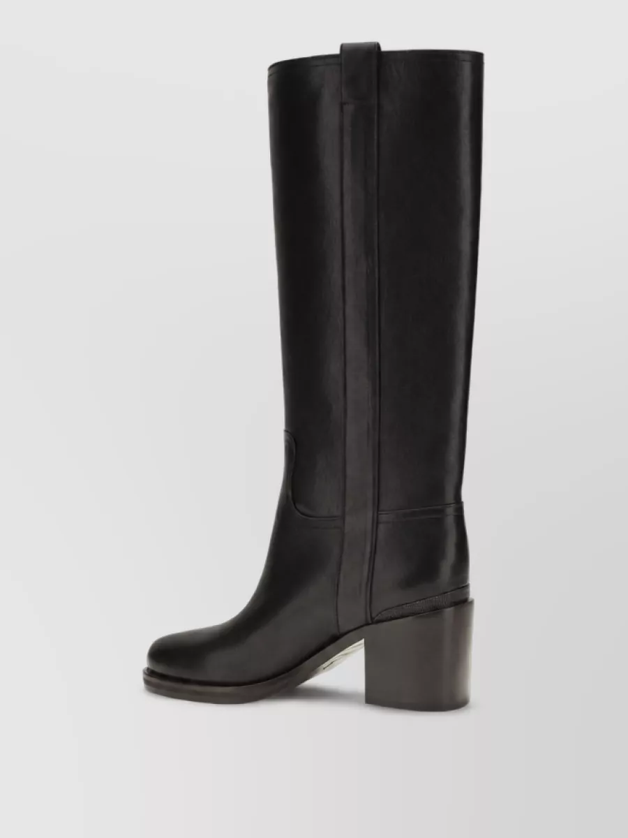Brunello Cucinelli Calf Leather High Heel Boots