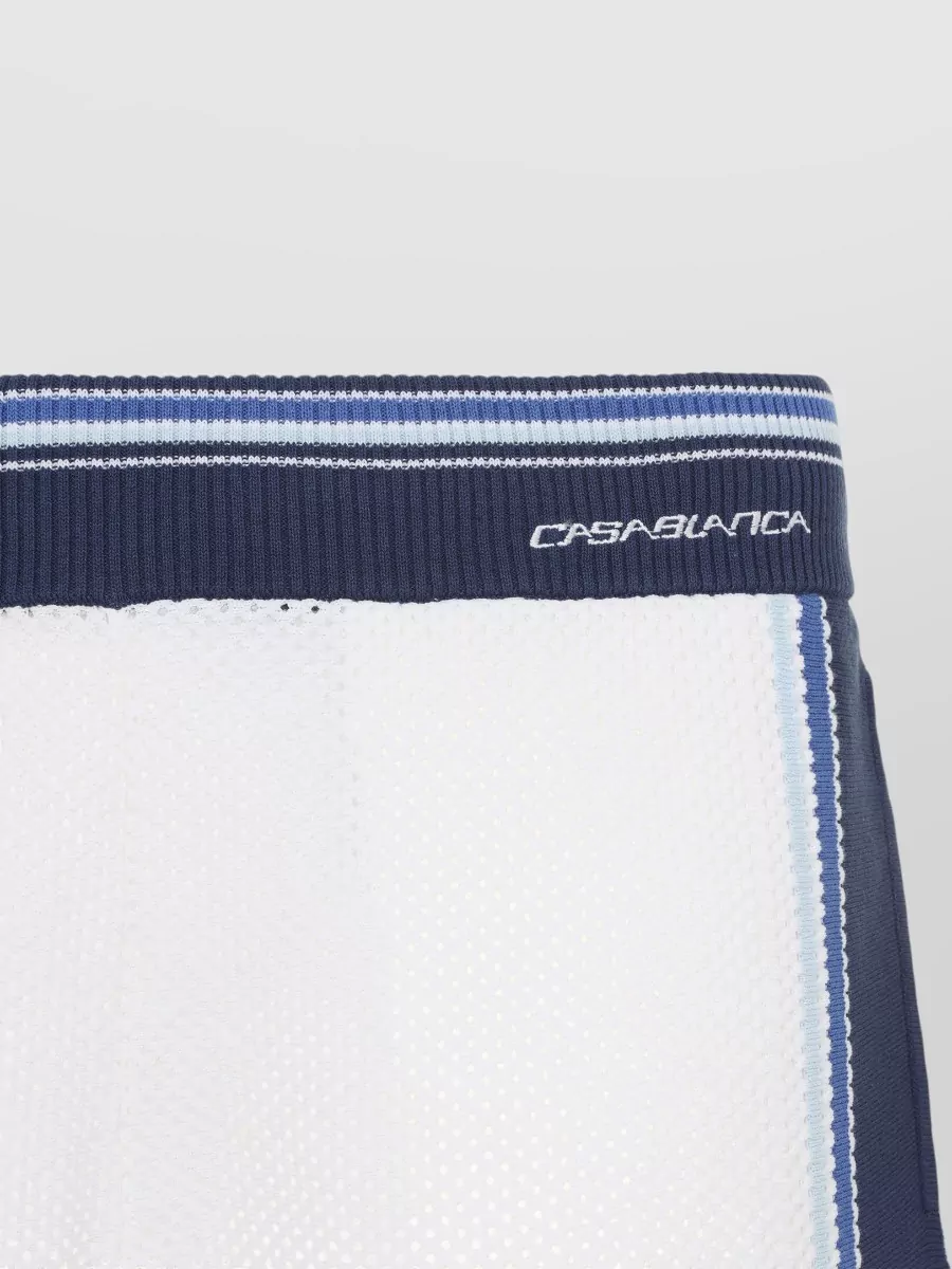 Casablanca Mesh Stripe Deck Shorts
