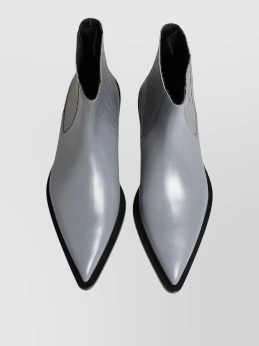 Dolce&Gabbana Leather Chelsea Ankle Boots