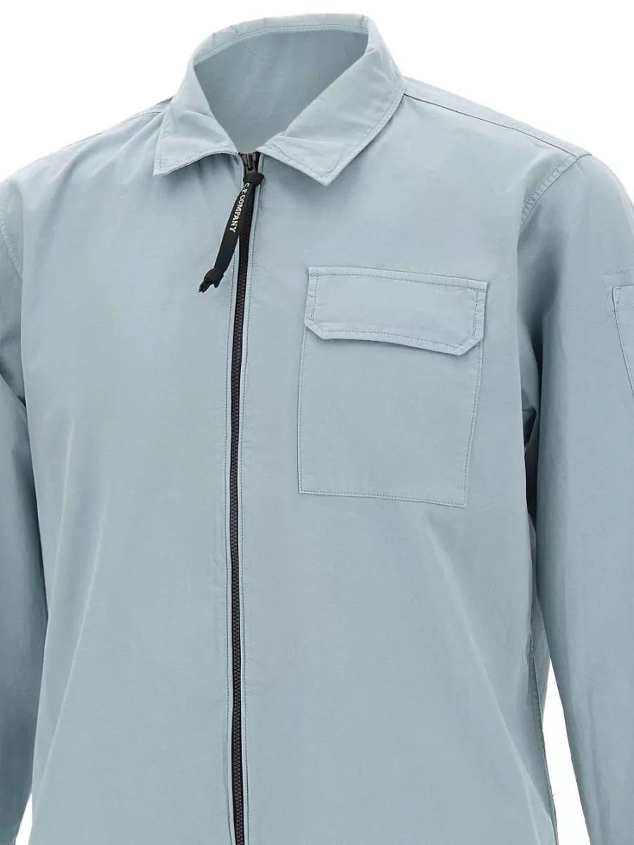 C.p. Company Organic Cotton Zip-Up Overshirt