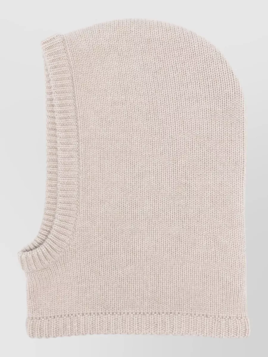 Lisa Yang cashmere ribbed cutout balaclava