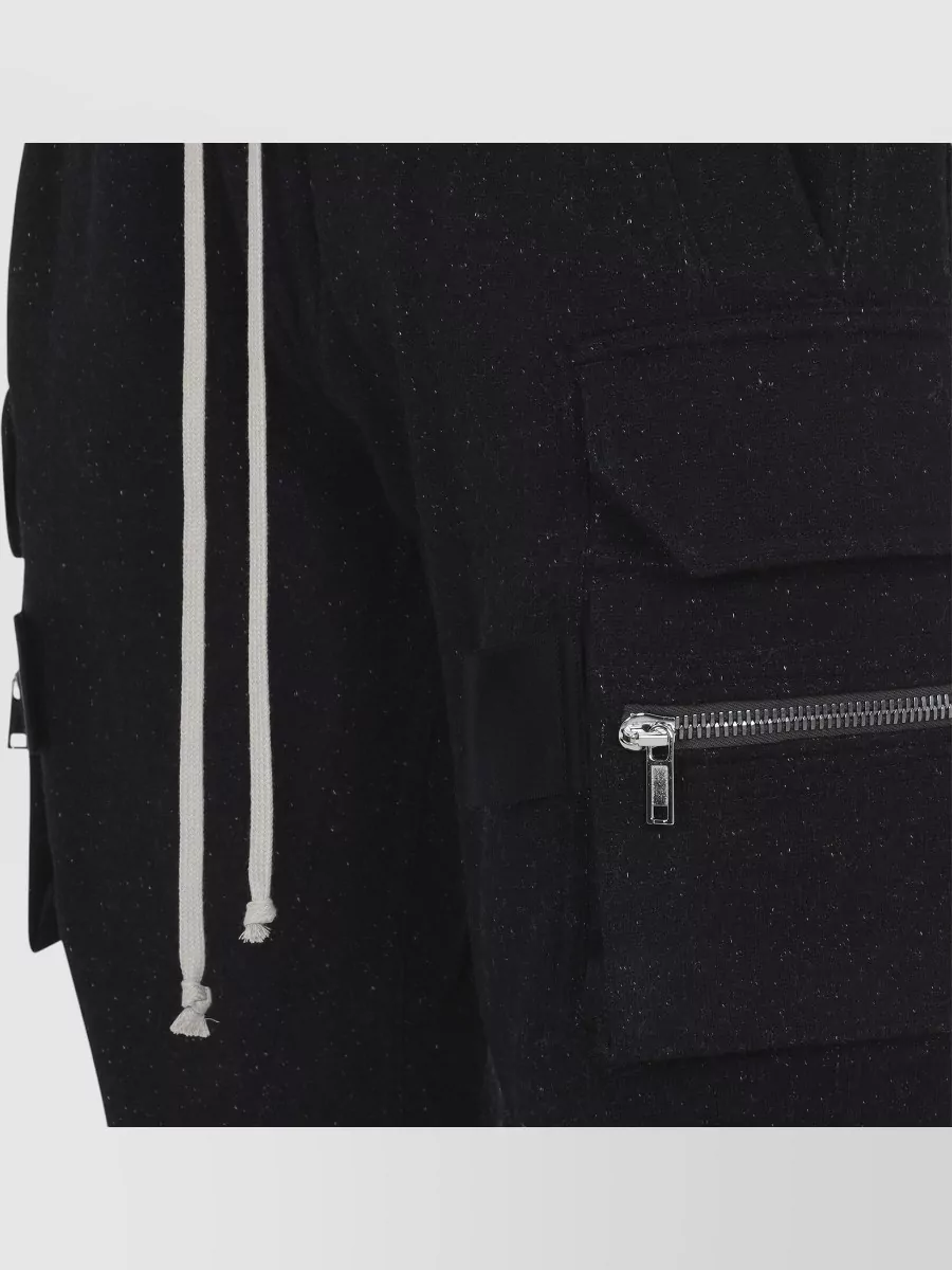 Rick Owens Wool Cotton Tapered Cargo Pants