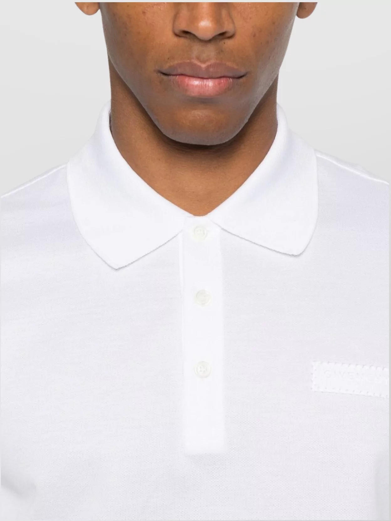 Givenchy Cotton Polo Shirt Featuring Short Sleeves And Collar