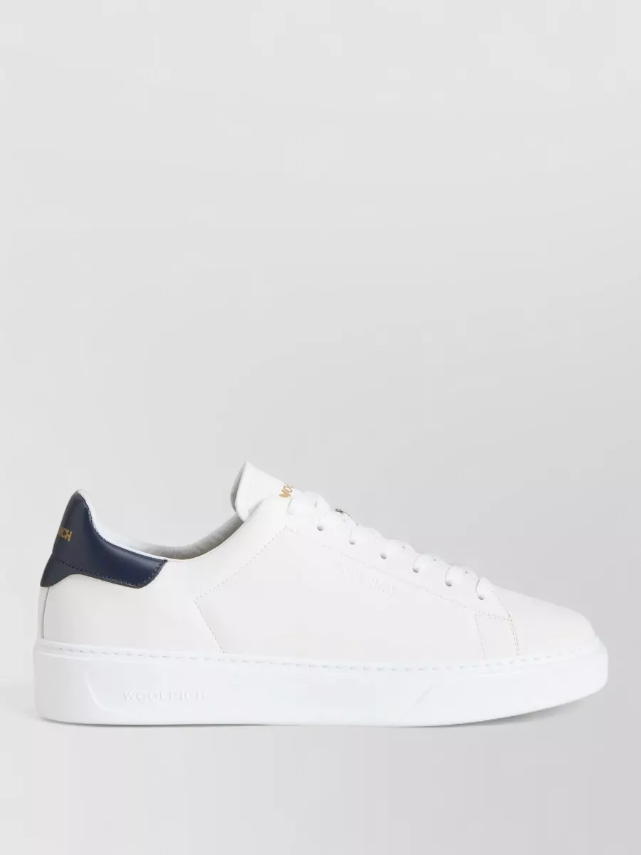 Woolrich Low Sneakers Contrast Heel Tab Rubber Sole