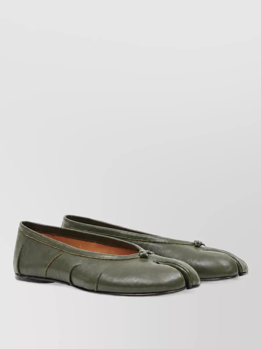 Maison Margiela leather tabi ballerina loafers