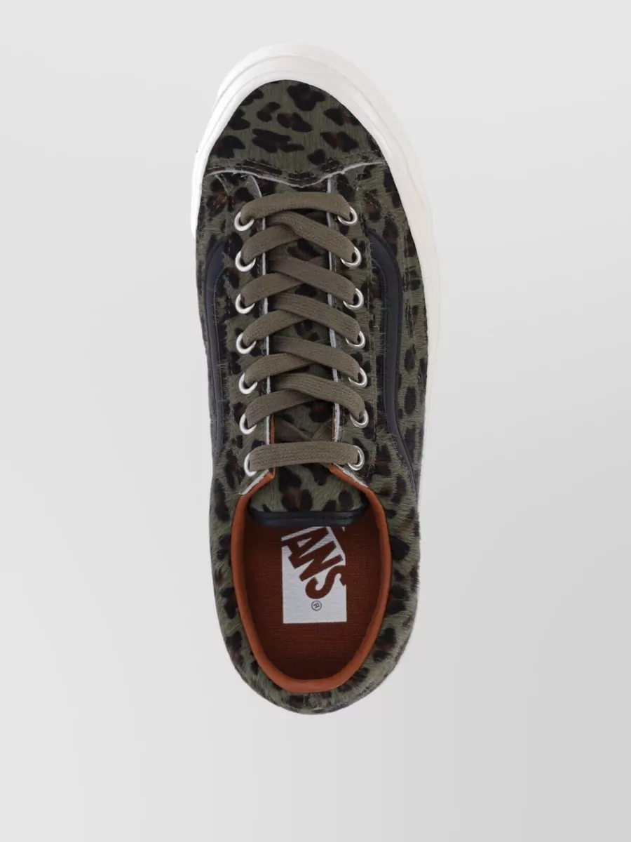 Vans Low Top Sneakers Animal Print Rubber Sole