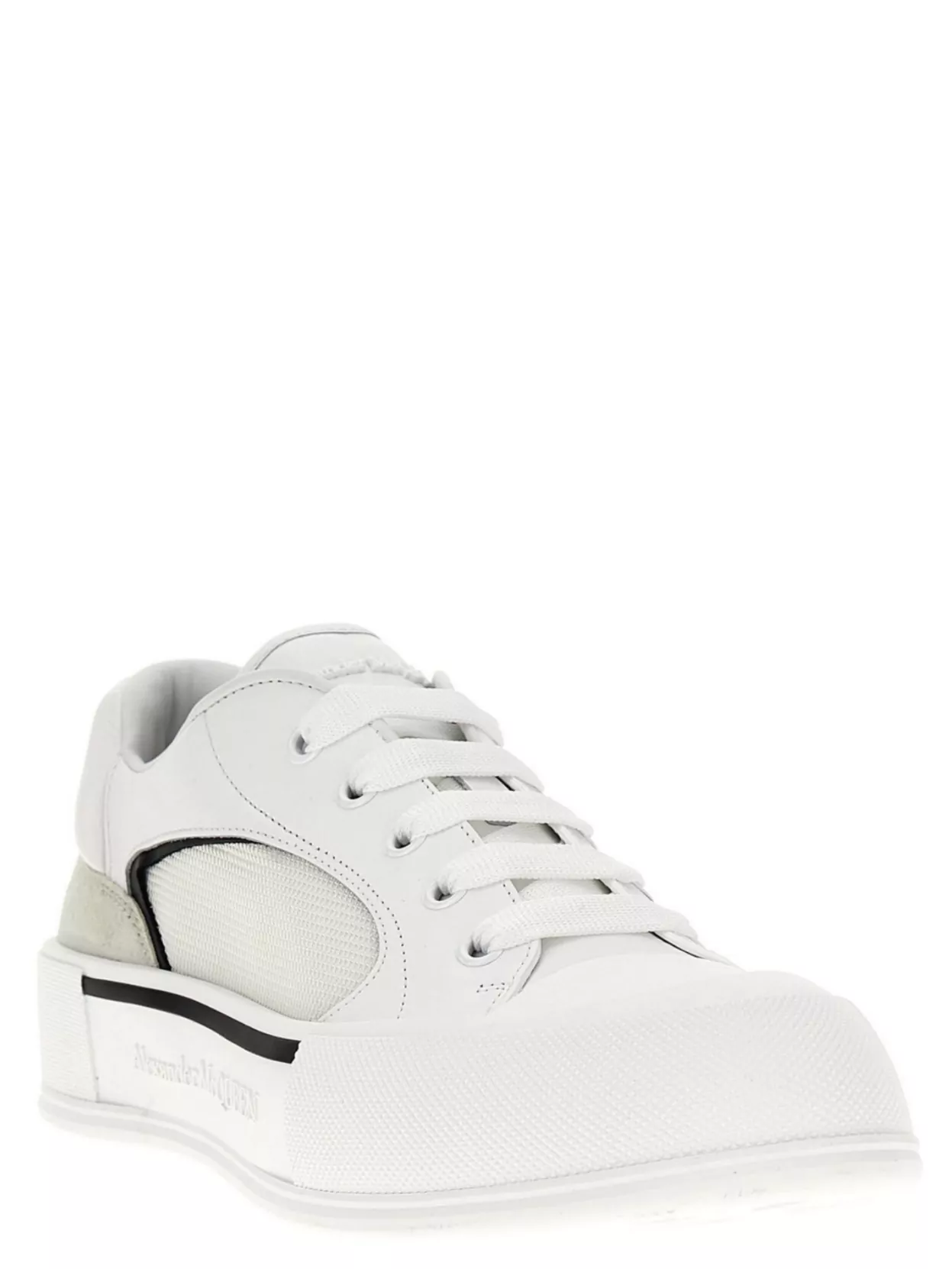 Mc Queen 'Panel Detailing' Neoprene Canvas Rubber Sole Sneakers