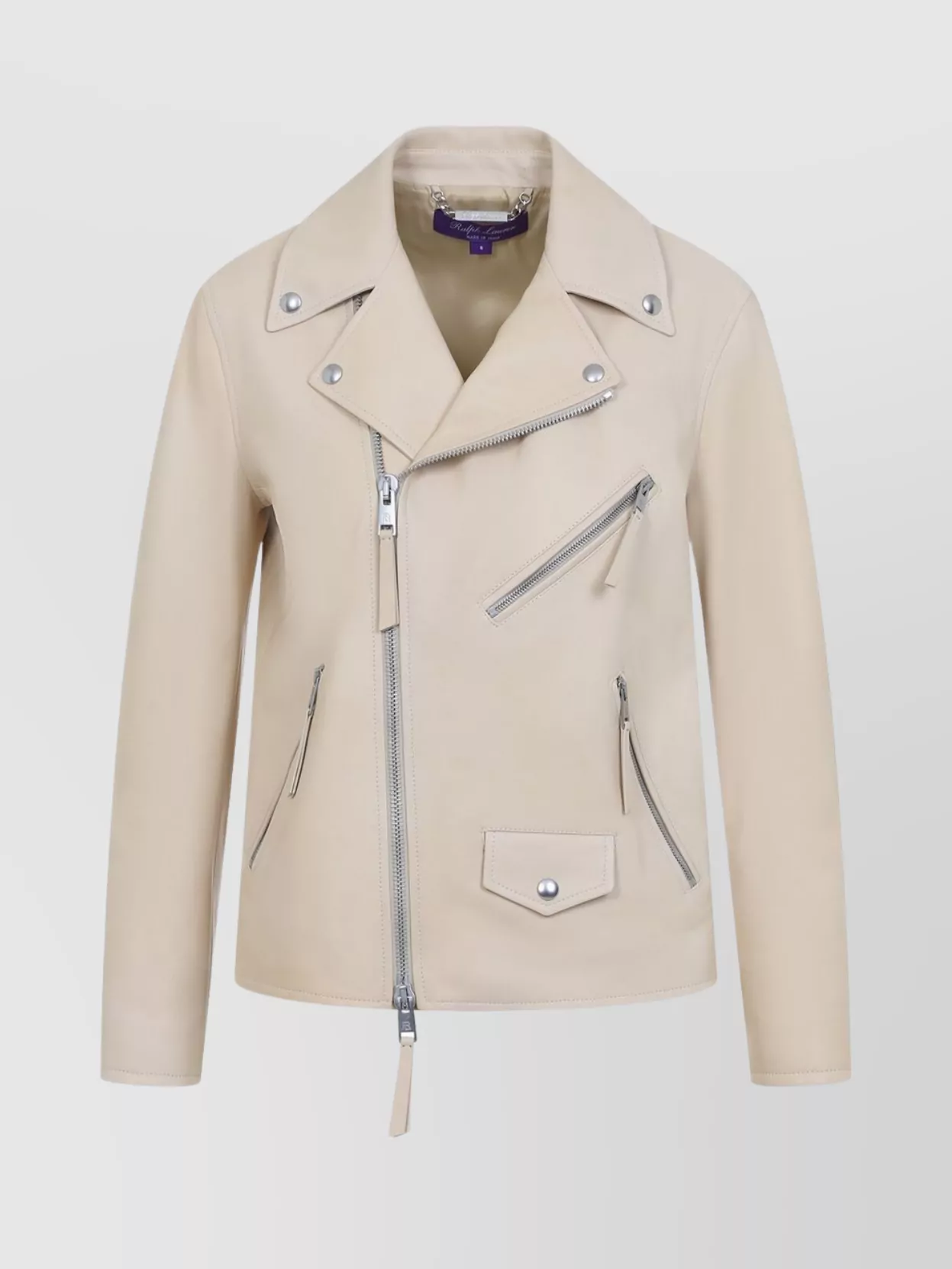 Ralph Lauren Collection Leather Jacket Adjustable Straps