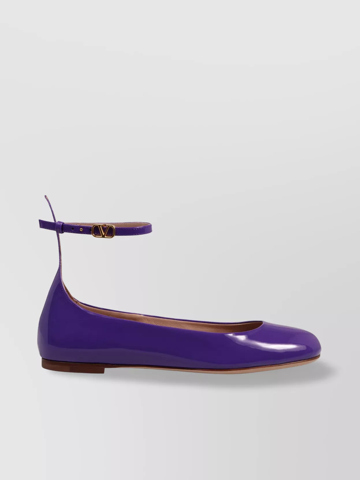 Valentino Leather Ballet Flats Round Toeline