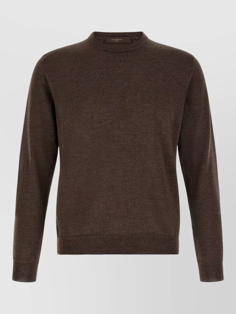 Zanone virgin wool fine-knit crew-neck sweater