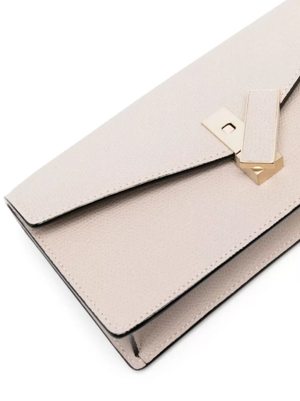 Valextra Chain Strap Envelope Shape Textured Finish