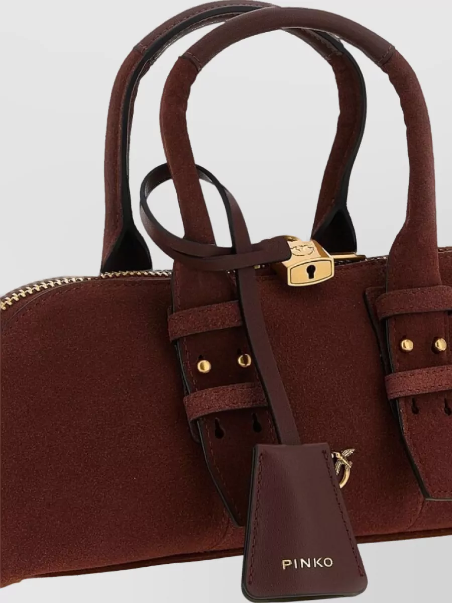 Pinko Love Bag Leather Clutch Bag