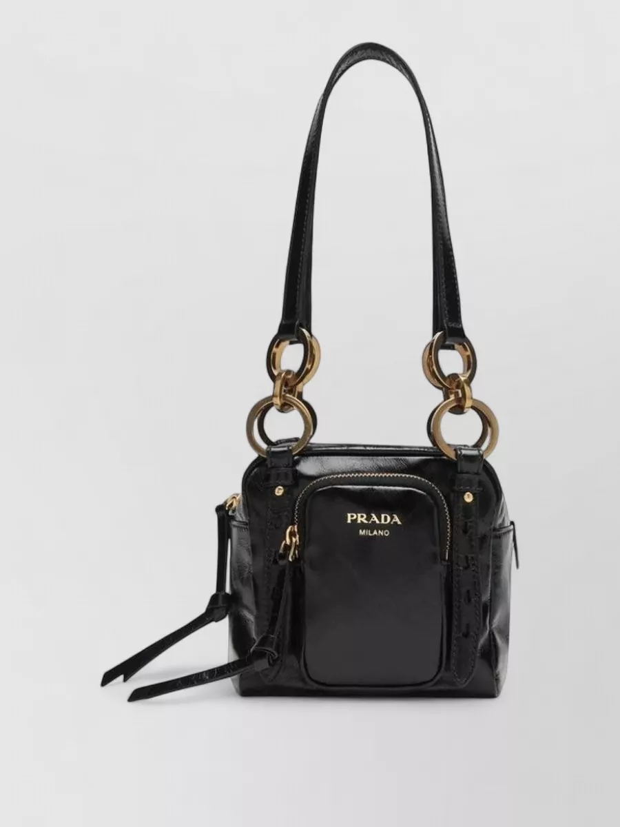 Prada bucket mini leather bucket bag