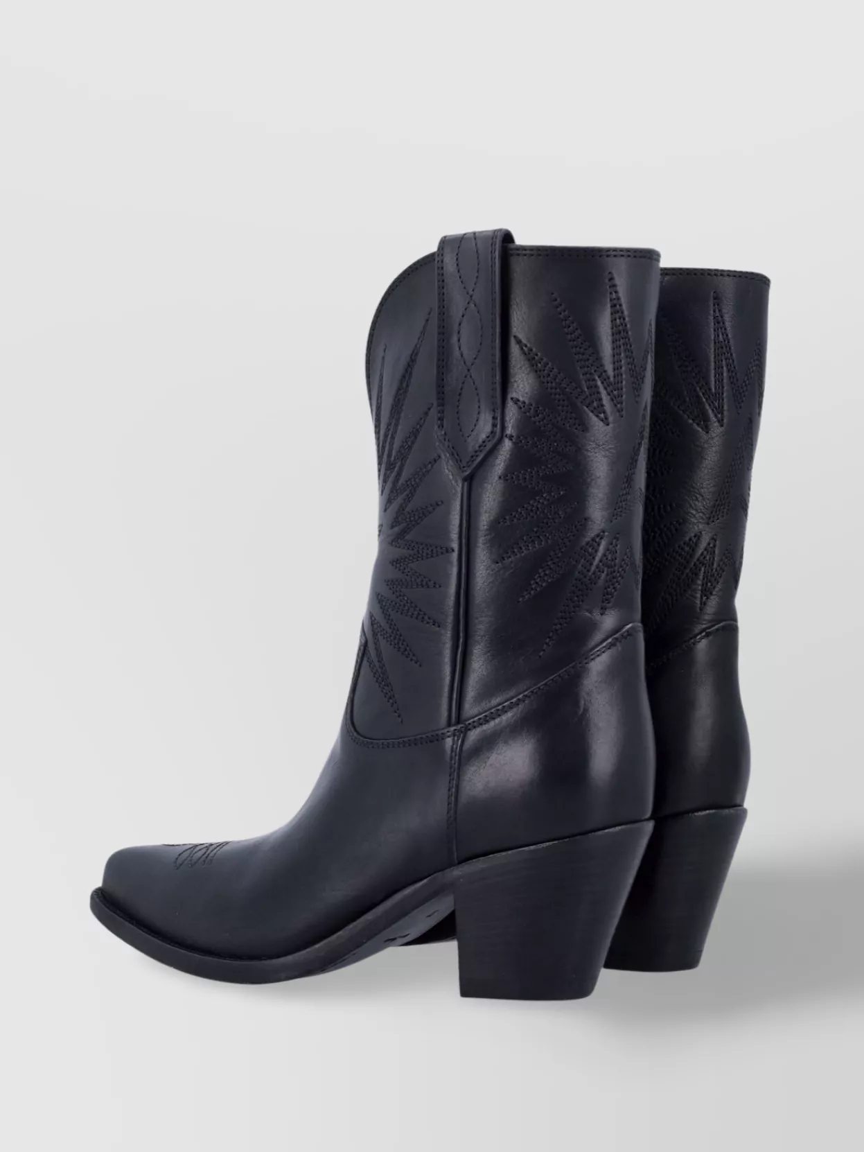 Golden Goose Star Wish 70 Leather Western Boots