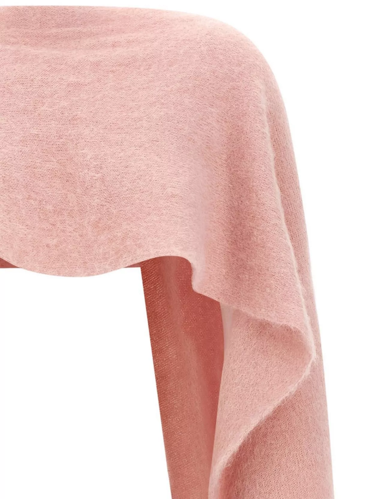Moschino Draped Cape Gloves Integration In Pink