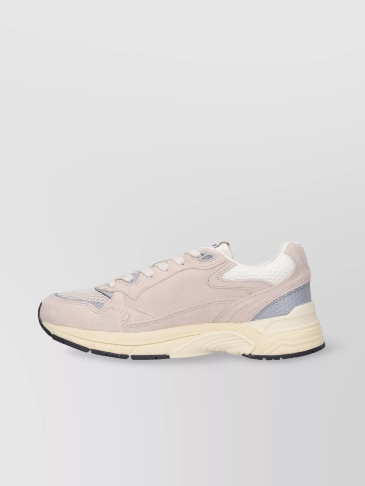 Autry Round Toe Mesh Panels Contrast Sole Sneakers
