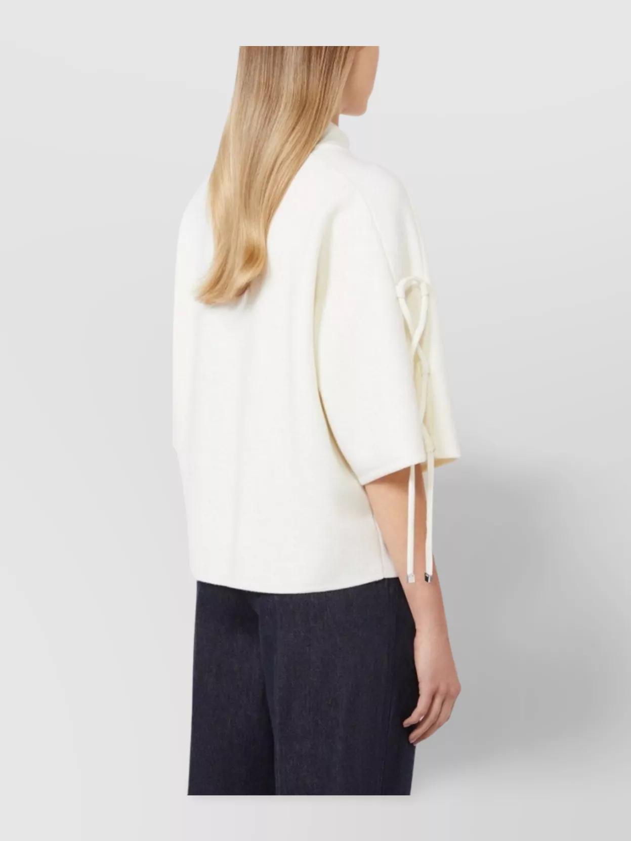 Max Mara Soft Wool Boxy Sweater With High Neck