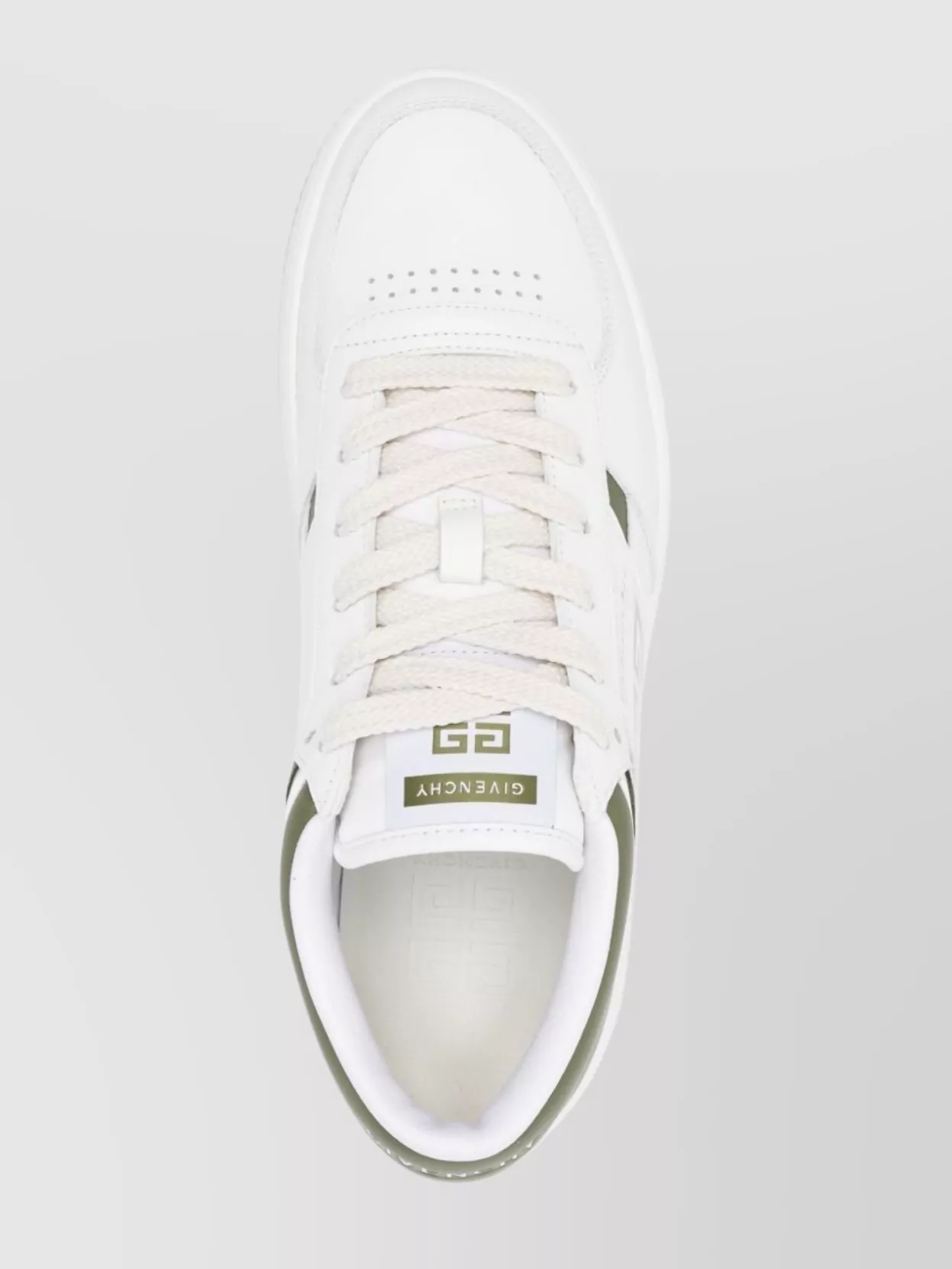 Givenchy Leather Sneakers With Rubber Sole And Panelled Design