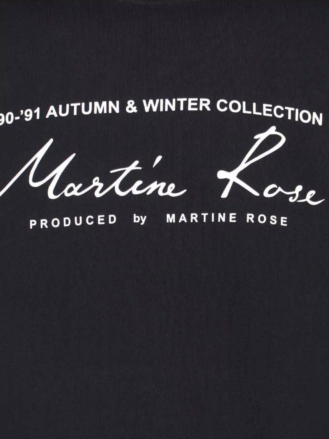 Martine Rose Crew Neck Long Sleeves Ribbed Cuffs