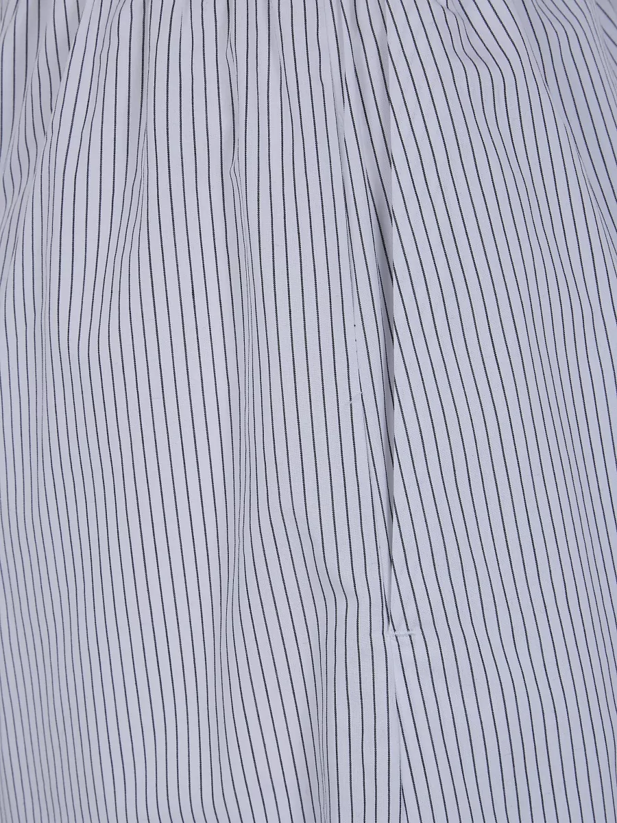 By Malene Birger Striped Organic Cotton Relaxed-Fit Pyjama Shorts