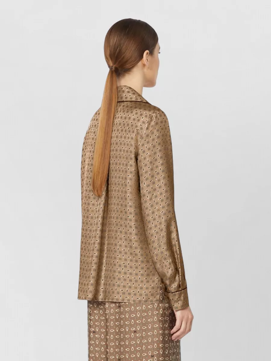 Max Mara Silk Printed Shirt