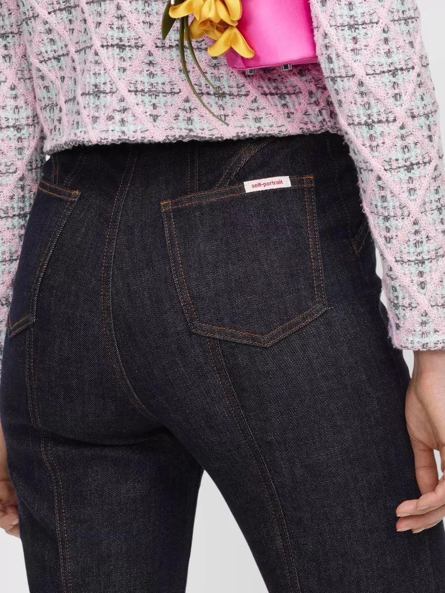 Self-Portrait High-Rise Denim Jeans