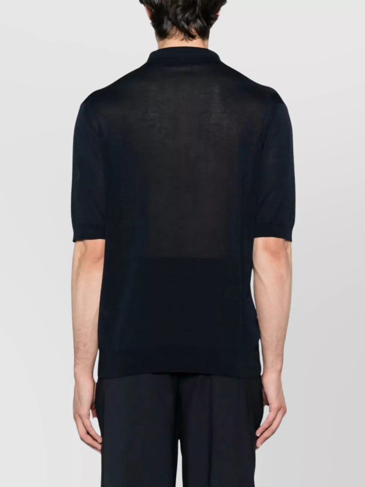 Tagliatore Zayd Sheer Panel Polo Shirt