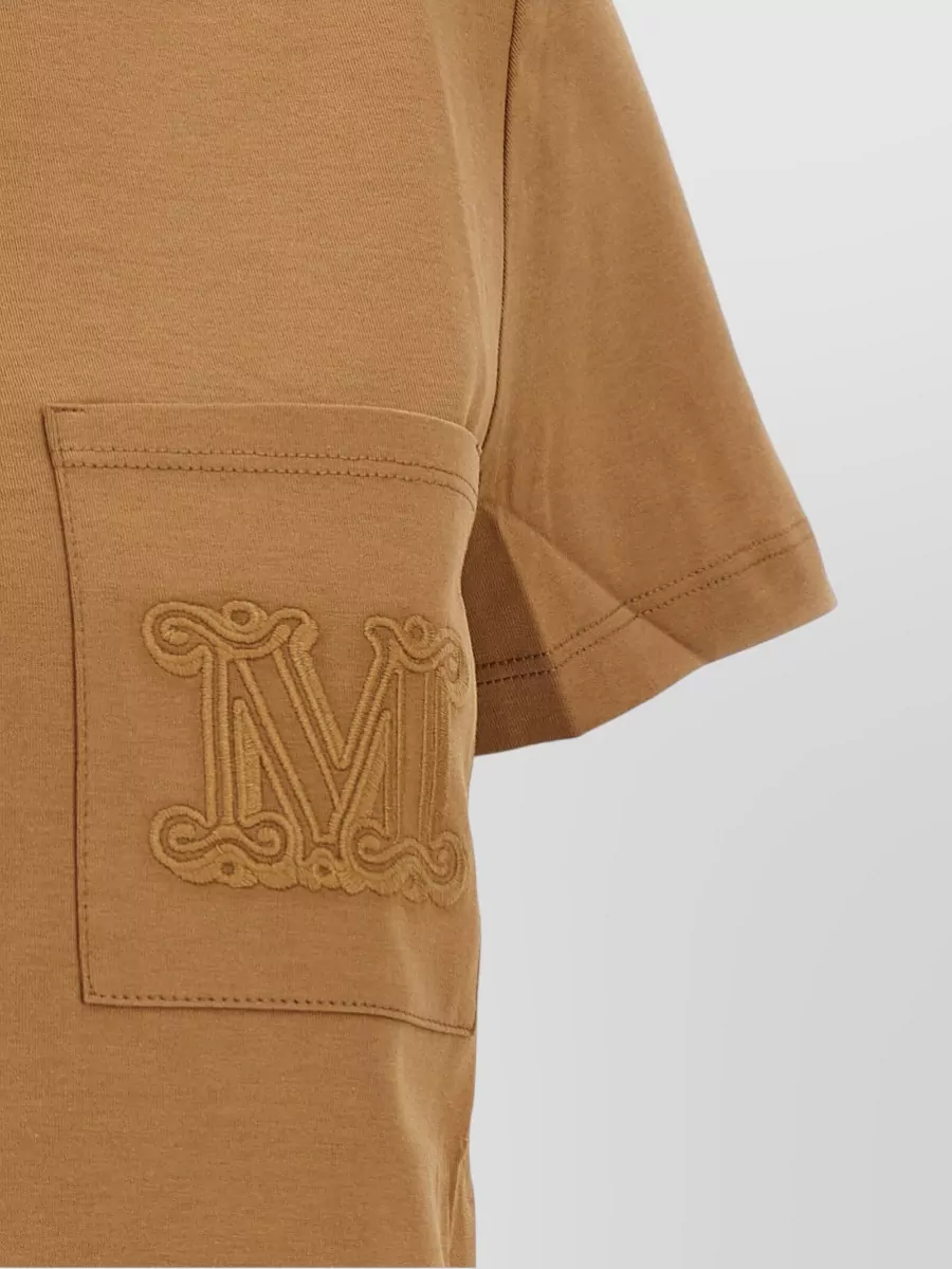 Max Mara Cotton Monogram Short-Sleeve T-Shirt