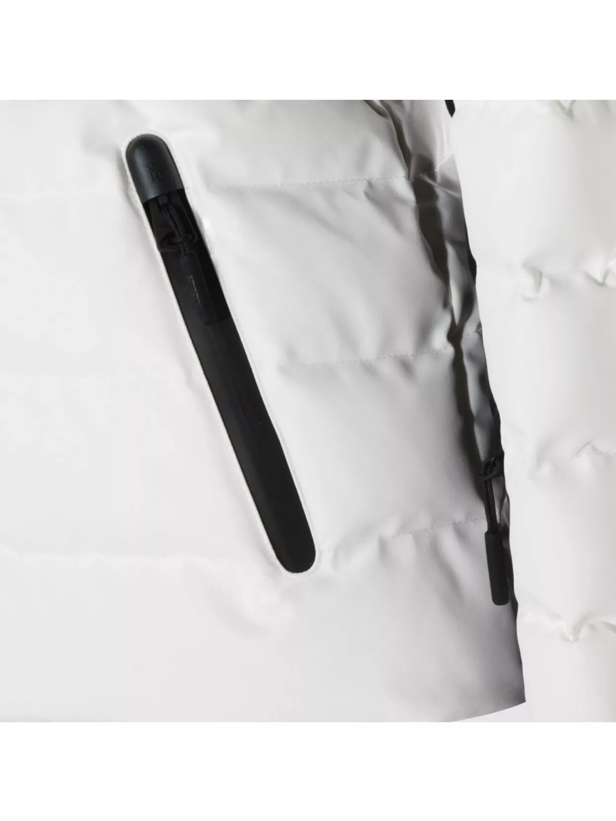 Mackage Quilted Hooded Jacket With Belt And Fur In White