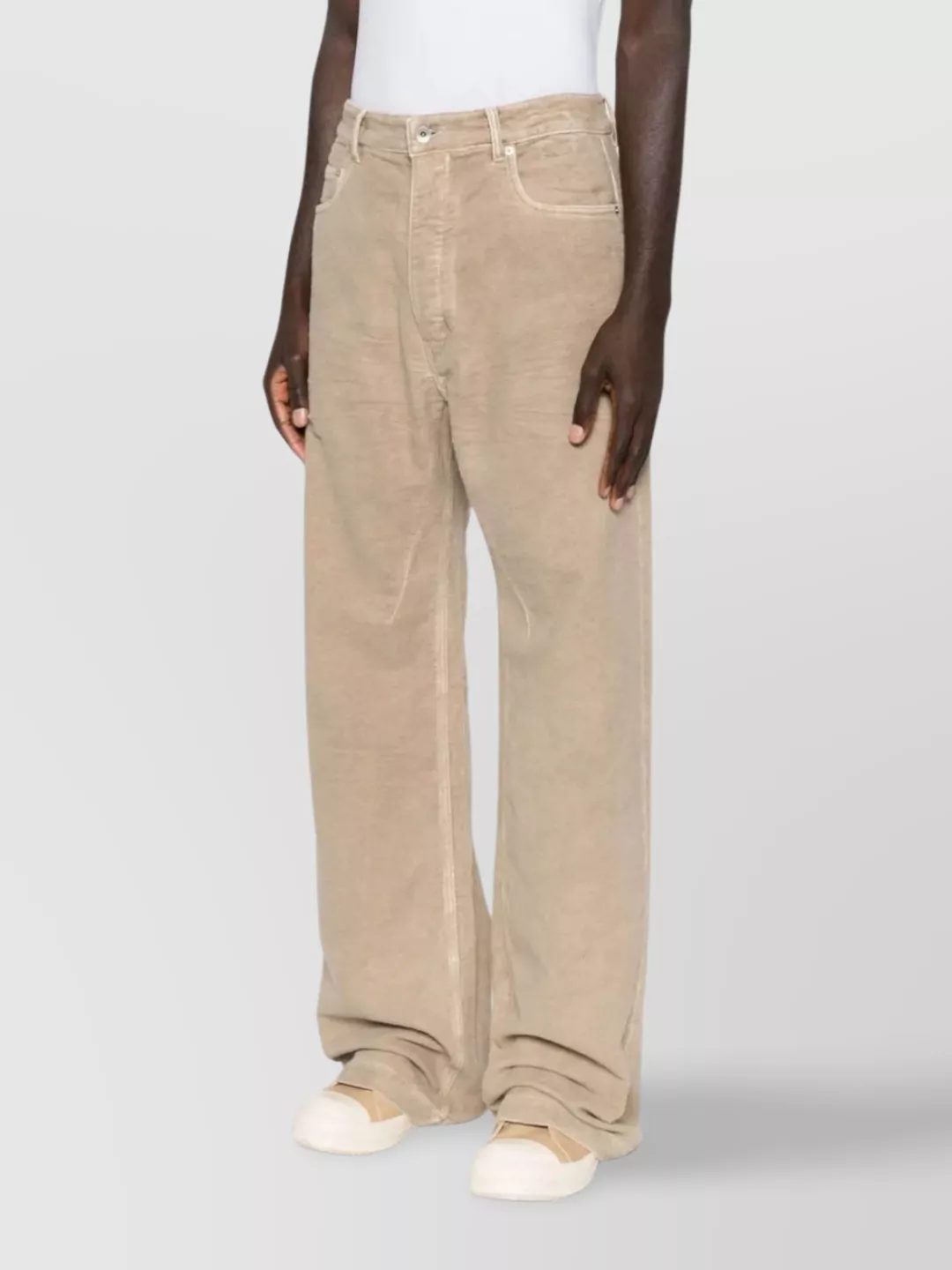 Rick Owens Drkshdw Wide-Leg 5-Pocket Denim Trousers