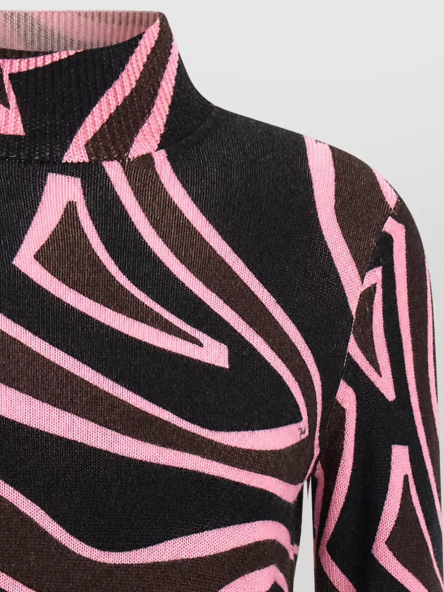 Pucci Wool labirinto printed turtleneck sweater
