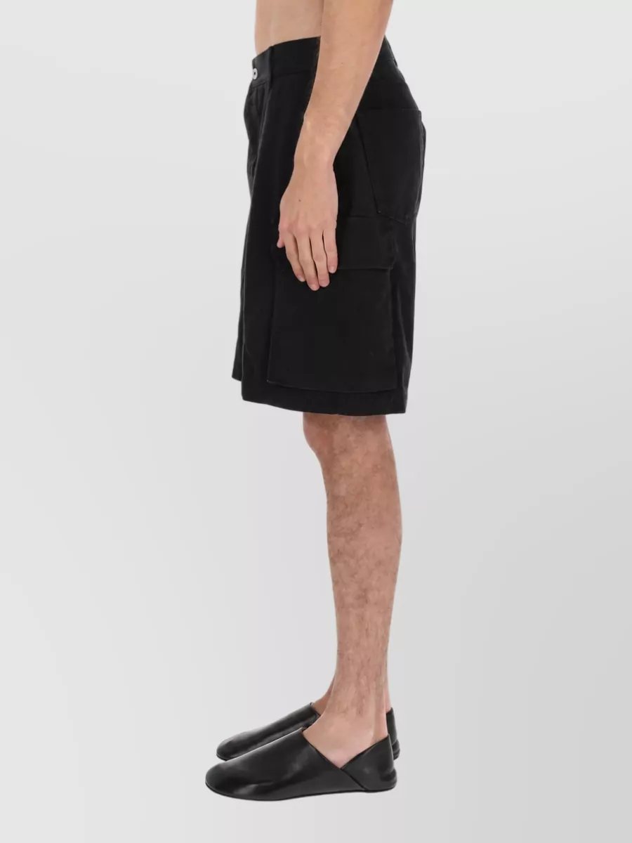 Jw Anderson Cotton Logo Patch Shorts