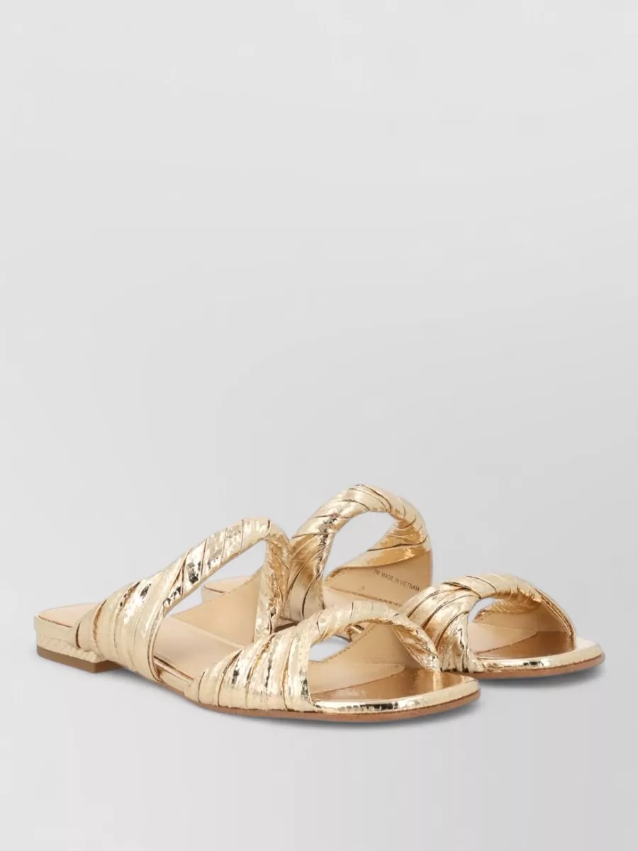 Michael Kors Metallic Leather Sandals