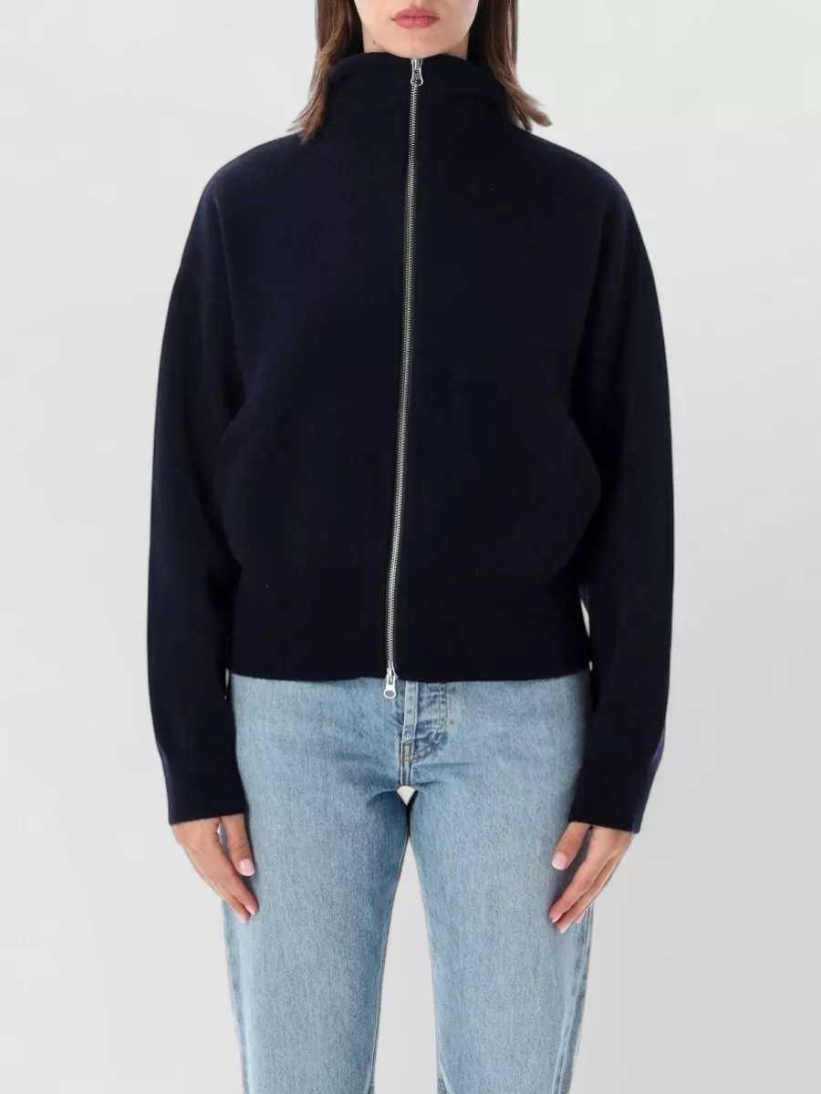 Extreme Cashmere cashmere jacquard cropped bomber cardigan